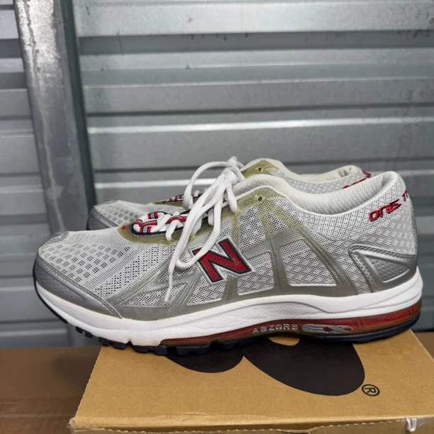 New Balance Sneakers Mens 11.5 D Gray Silver Red M1000SR 1000 Shoes Abzorb NEW