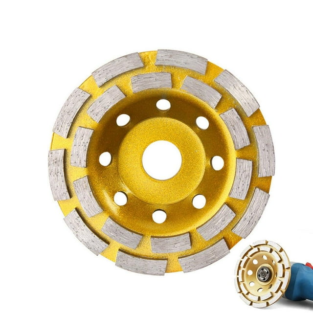 SharkTRUE Roue de Meule en Béton Turbo 125mm, 10 Segments pour Broyeur d'Angle