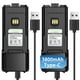 thumbnail image 1 of Batería Baofeng AR-5RM 3800 mAh con USB-C para radioaficionados, paquete de 2, 1 of 7