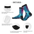 thumbnail image 4 of Pofeuu DJ Panda Hot Air Balloon Print Crew Socks, Adult Running Hiking Socks for Youth and Adult, 4 of 7