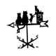 thumbnail image 5 of Veleta de metal con forma de gato, decoración retro de hierro, adorno artístico, veleta de animal para terraza, cerca, césped y patio exterior., 5 of 9