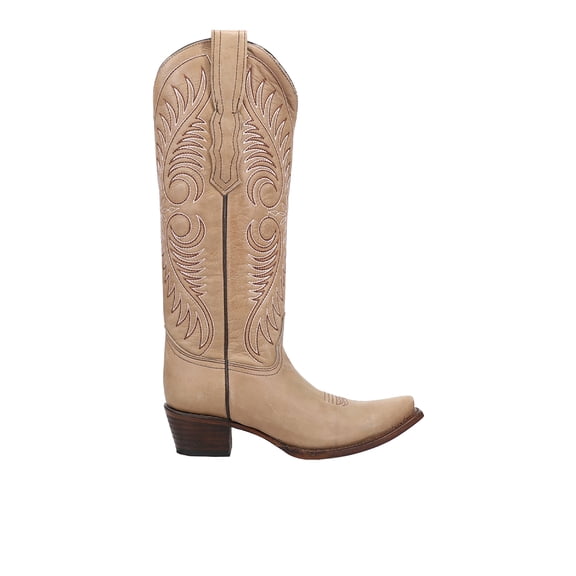 Circle G Womens Women`s Sand Embroidered 14In Top Boot 9.5 M Tan