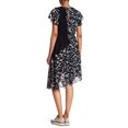 thumbnail image 2 of Rachel Roy Womens Mixed-Ruffle Asymmetrical A-line Dress, Black, X-Small, 2 of 2