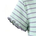 thumbnail image 5 of HZLBSE Little Girls Striped Short Sleeve T-Shirt & Shorts Set, Kids 2-Piece Casual Loungewear Outfit with Cute pattern, Summer Breathable Playwear for 2-10 Years, 5 of 5