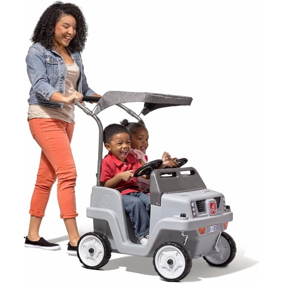 Step2 SUV lado a lado, automóvil para niños de dos asientos con toldo
