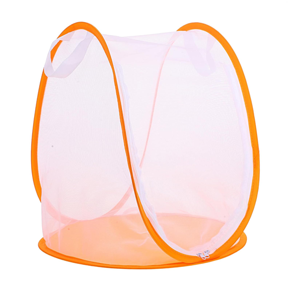 Butterfly Habitat Cage (100g Portable), Foldable Garden Small Habitat Enclosure, Animal Feeder Breeding House Catching Educational Toys for Yard Farms Children
