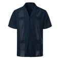 thumbnail image 2 of Camiseta con solapa para hombre, primavera/verano - Diseño con botón en el bolsillo, poliéster/spandex, tallas M-XXXXL (contorno de pecho 116-154 cm), 2 of 8