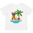 thumbnail image 3 of Inktastic Reindeer on the Beach with Palm Tree Boys or Girls Toddler T-Shirt, 3 of 5