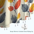 thumbnail image 6 of Happy Halloween Shower Curtain Black Fall Shower Curtains for Bathroom Orange Bath Curtains Evil Pumpkinm Shower Curtains Set for Bathroom Decor, Waterproof Bathroom Curtain 72x72 in, 6 of 6
