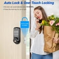 thumbnail image 4 of Door Lock,Blacksmith Electronic Door Lock with Password and Keys Unlock,Keyless Entry Smart Lock for Office Home Bedroom, 4 of 7
