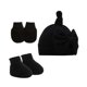 thumbnail image 1 of Baby Beanie Hat Gloves Socks Set Bowknot Hat For Boys Girl 0-3m Breathable Infant Cotton Skull Caps Anti-scratch Mittens, 1 of 5