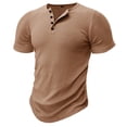 thumbnail image 4 of Men Blouses Large T Shirt Men Mens Fashion Trends Deep Pocket Chicken Shirts Short Sleeve Shirt Casual 100 Sleeve Summer Short Striped Tee Thin Tees Long Shirts for Fitted Mens Khaki XL, 4 of 7