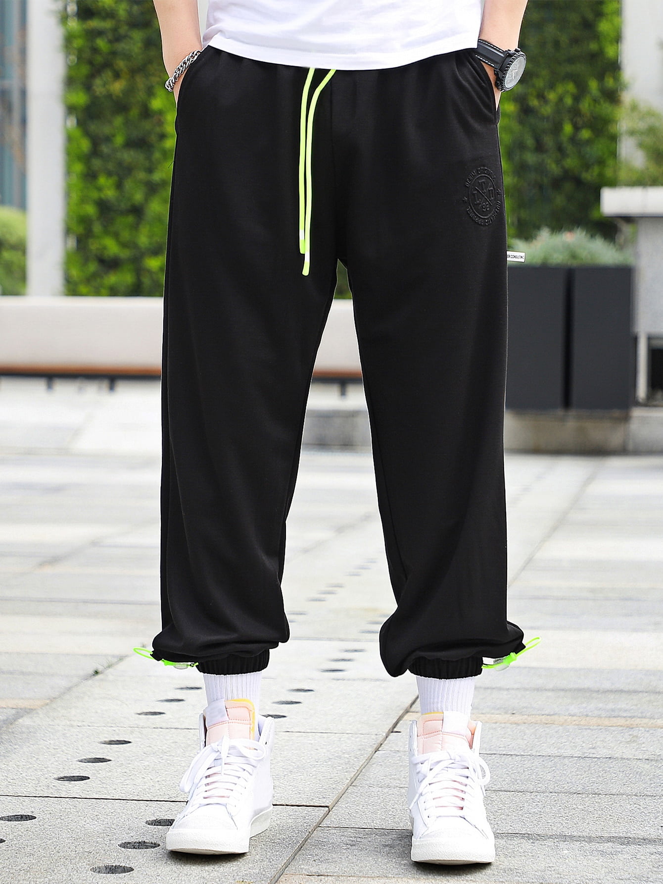 Men Drawstring Waist Sweatpants XL(12 