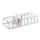 thumbnail image 2 of Contenedor de cosméticos de 8 rejillas, organizador de sombras de ojos de escritorio, soporte de maquillaje, caja de almacenamiento transparente, 2 of 5