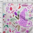 thumbnail image 3 of oneOone Polyester Spandex White Fabric Tropical Animal Quilting Supplies Print Sewing Fabric By The Yard 56 Inch Wide, 3 of 4