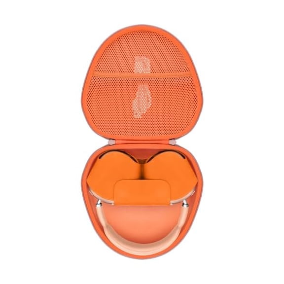 Eryueer Hard Travel Case compatible with Apple AirPods Max Wireless Over-Ear Headphones(Orange Case)