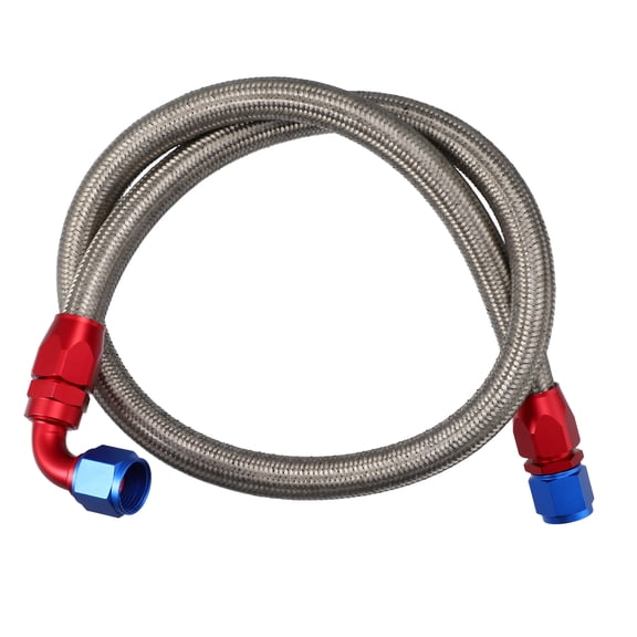 Unique Bargains 10AN Car Fuel Hose AN10 5/8" Braided Stainless Steel CPE Oil Line
