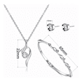 thumbnail image 3 of Conjunto de Joyas Malubero Para Mujer Blanco, 3 of 3