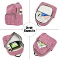 thumbnail image 5 of FORMRS Mini Backpack Purse for Women Travel Daypack Casual Shoulder Bag, Pink Doughnuts, 5 of 7