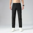 CTPDG Men's Solid Color Daily Outdoor Casual Pants Fashion Elastic