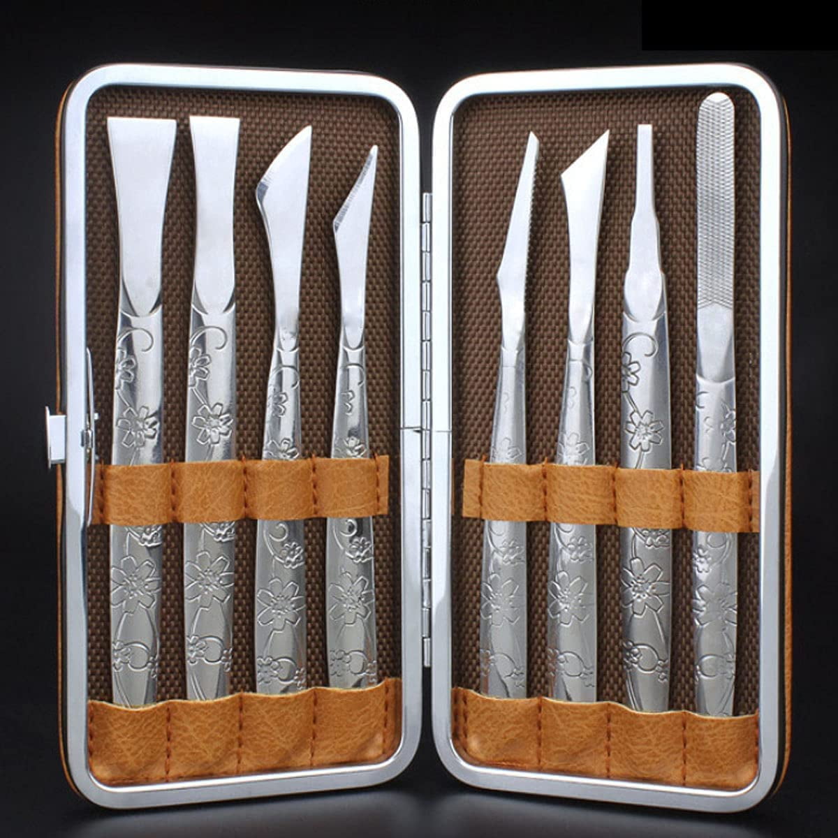 8PCS exfoliating Knife Pedicure Tool, Pedicure Nail Set, Professional