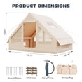 thumbnail image 3 of Dateyes Inflatable Camping Tent for 4-6 Person, Quick Setup Family Tent, Waterproof Windproof Outdoor Shelter with UV Protection, Lightweight Portable Shelter for Camping, Beach and Festivals, 3 of 10