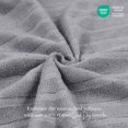 thumbnail image 6 of Everyday Home by Trident Quick Dry 6 Pc Bath Towel Set, 100% Cotton , lightweight,Soft, Absorbent, Bathroom Towels, 2 Bath 27"x54", 2 Hand 16"x28", 2 Washcloths 13"x13", Charcoal, 6 of 7