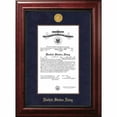 thumbnail image 2 of Campus Images NACEXGF00111x14 11 x 14 in. Patriot Frames Navy Certificate Executive Mahogany Frame with Gold Medallion & Gold Fillet, 2 of 2