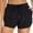 Black, variant on Woman Shorts Solid Quick Swim Shorts with Pockets High Waisted Wide Leg Board Swimsuit Bathing Shorts Bermuda Shorts Women Black L