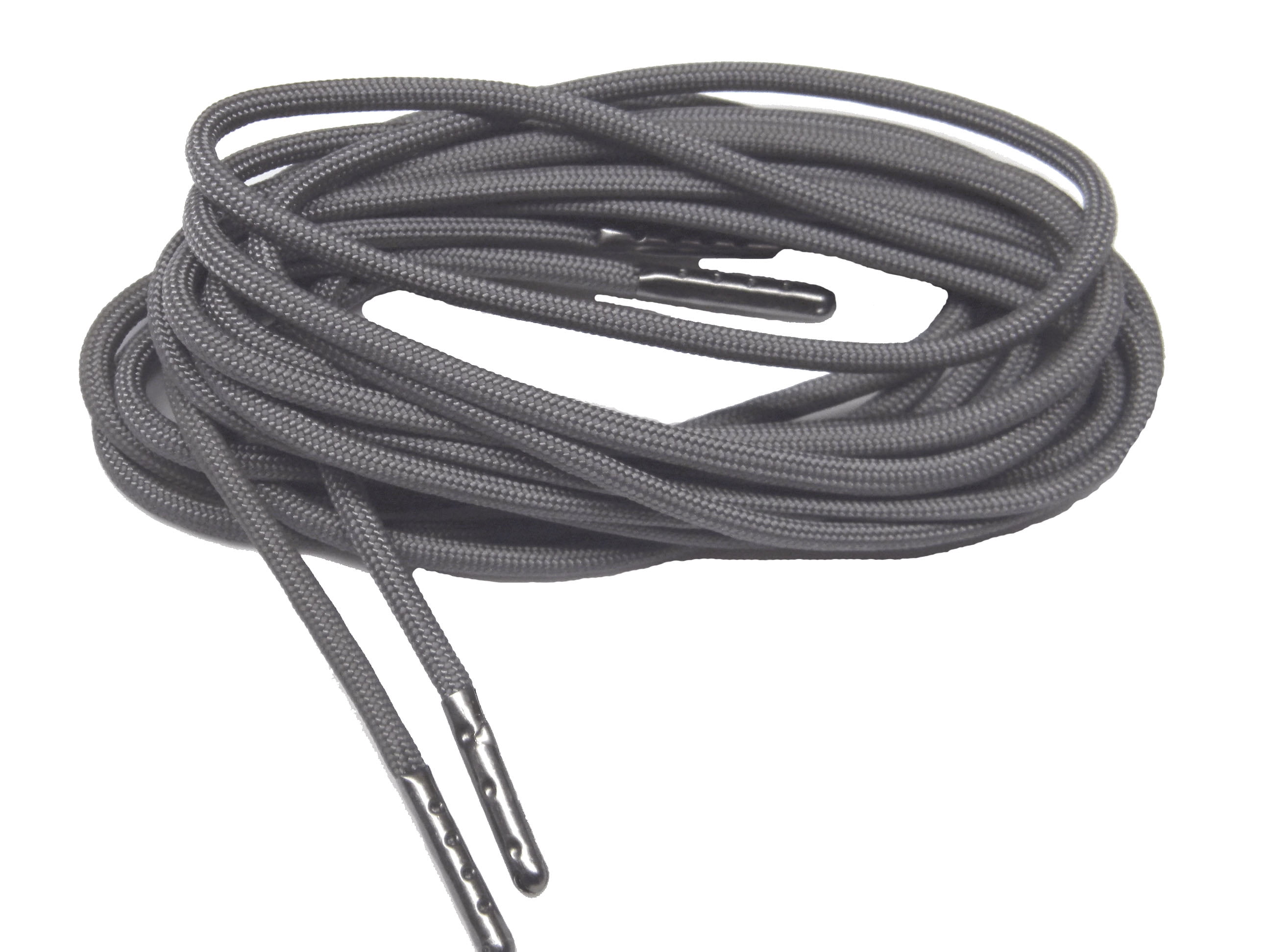 LIGHT GREY ROUND CORD SHOE LACES STRONG THICK ROPE LACE PAIR SPORT TRAINER BOOT 
