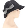 thumbnail image 2 of Sombrero de paja para mujer, playa, verano, lazo, ligero, UPF, ala ancha, Panamá Petmoko A64, 2 of 3