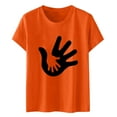 thumbnail image 3 of Rovga T-Shirts pour Adolescentes de 10-11 Ans, Manches Courtes, Imprimé pour la Journée de l'Unité des Enfants, Col Rond, Noir, 3 of 5