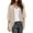 Khaki, variant on Womens Solid Elegant Puff Sleeve Chiffon Cardigan Loose Cover Up Casual Blouse Tops Uv Shirts for Women Uv Shirts for Women