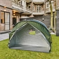 thumbnail image 6 of QccHieUs Camping Tent Easy Setup Waterproof Windproof Portable 1 Person Tent for Backyard Green, 6 of 9