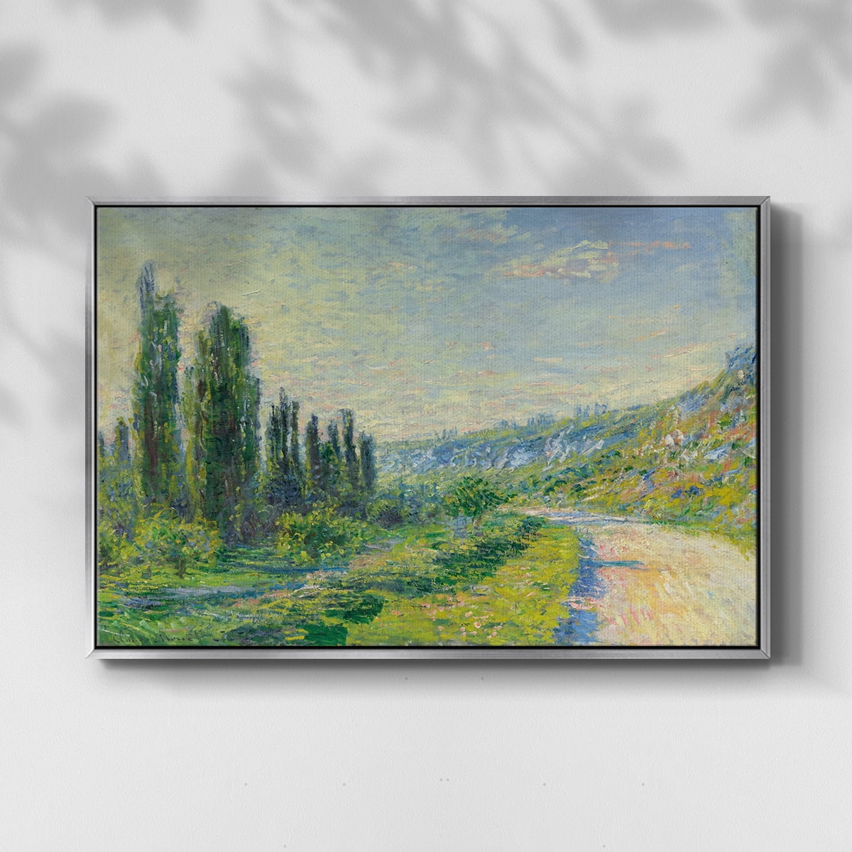 Vintage Landscape-CIV By Wexford Home Framed in Silver Wood Gallery Wrapped Canvas 17 in. x 25 in.