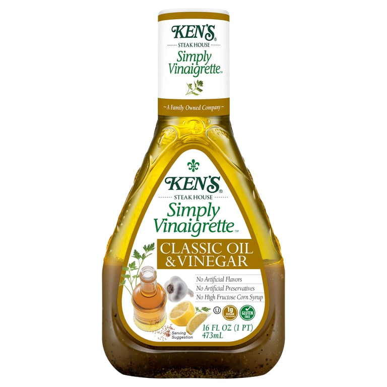 ken's classic oil and vinegar dressing Ken's Steak House Simply Vinaigrette Classic Oil & Vinegar Salad Dressing 16 fl oz