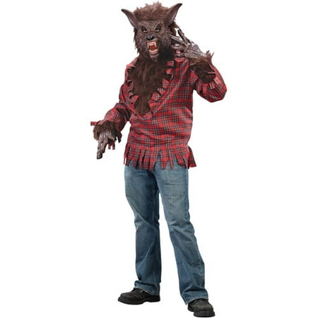 Brown Werewolf Adult Halloween Dress Up / Role Play Costume, Size: Up to 200 lbs - One Size