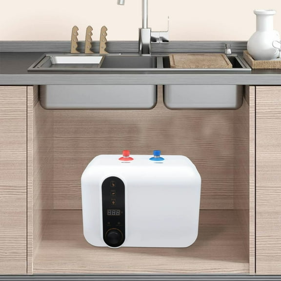 1500W Electric Water Heater with 10L Capacity, Adjustable Temperature, Waterproof & Safe Design for Kitchen, Bathroom, and More