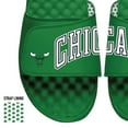 thumbnail image 2 of Men's ISlide Green Chicago Bulls Split Slide Sandals, 2 of 2