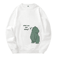 thumbnail image 3 of Las Parejas Del Mismo Color Usan Primavera Y Otoño Nueva Blusa Ins Super Fire Trend Pequeño Dinosaurio Suelto Versión Coreana Suéter De Cuello Redondo Fino Salvaje, 3 of 4