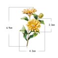 thumbnail image 6 of Xinyolin Chrysanthemum Bouquet Painted Brooch Pin - Plated Long Lasting Clothes Decor, 6 of 8
