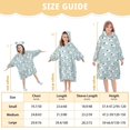 thumbnail image 4 of FORMRS Wearable Blanket Hoodie with Sleeves for Kids Cozy Flannel Sweatshirt, Cartoon Sheep Pattern, 4 of 7