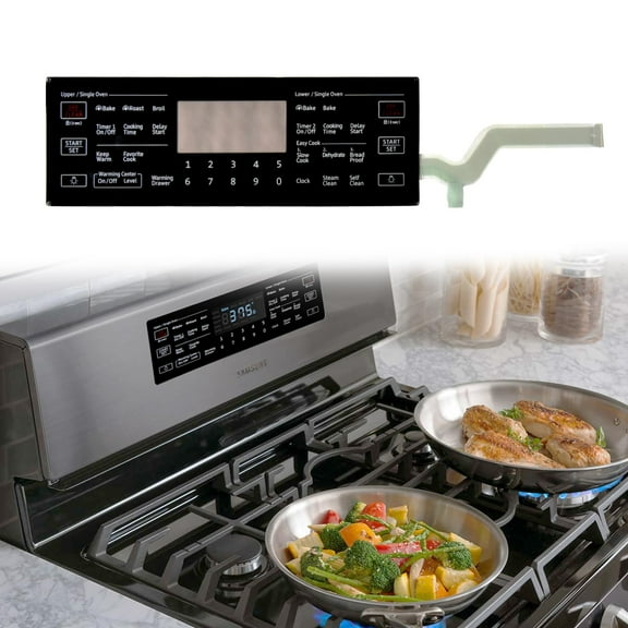 DG34-00032A Switch Membrane Replacement Model, Touchpad Overlay, Compatible with Samsung Stove Oven, Replaces NE59J7750WS/AA, NE59J7850WG/AA, NE59J7750WS/AC,NE59J7850WS/AA-03/06