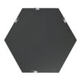 thumbnail image 5 of Kate and Laurel Rhodes Modern Hexagon Wall Mirror, 22 x 25, Walnut Brown, Chic Geometric Mirror for Wall, 5 of 10