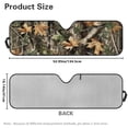thumbnail image 7 of Yuyamidu Camo Hunting Oak Windshield Sun Shade Compatible with Jeep Wrangler TJ JK JL & Gladiator JT Heat Shield Sun Visor Cover ,1Pcs, 7 of 7