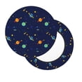 thumbnail image 2 of Balery Space Galaxy Fundas de asiento para taburete de bar redondo de tela de terciopelo ajustables que protegen de arañazos y manchas para sillas de 14 a 17 pulgadas.-12 inch, 2 of 7