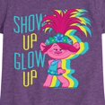 thumbnail image 3 of Trolls - Show Up Glow Up Poppy - Toddler & Youth Girls Short Sleeve Graphic T-Shirt, 3 of 5