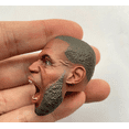 thumbnail image 3 of Soldier 1/6 Lakers Bearded Lebron James Scream Angry Model Head Sculpture, 3 of 3