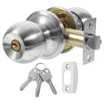 thumbnail image 1 of FELTECHELECTR Perilla de puerta con cerradura de acero inoxidable para puerta interior, cerradura de repuesto, 1 of 7