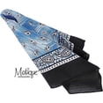 thumbnail image 4 of Motique Accessories 22in Cotton Paisley Bandana (Blue Wave), 4 of 5